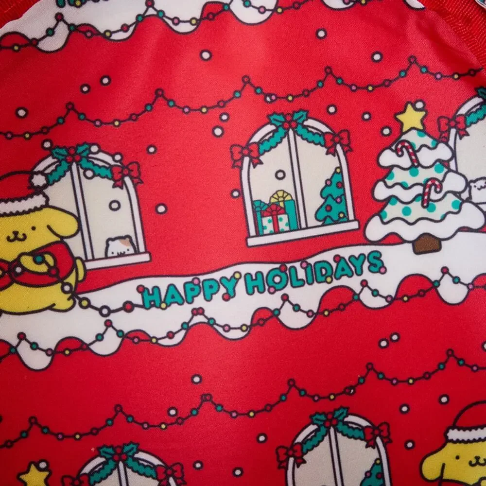 Unisex Loungefly Pompompurin Christmas Light-Up Mini Backpack Red Green